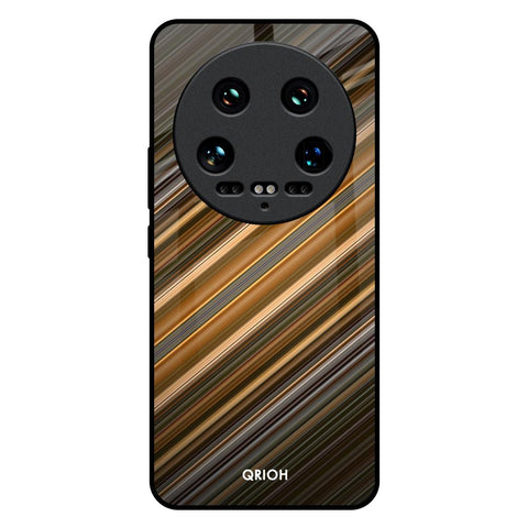 Diagonal Slash Pattern Glossy Case for Mi 14 Ultra 5G