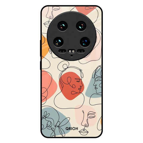 Abstract Faces Glossy Case for Mi 14 Ultra 5G