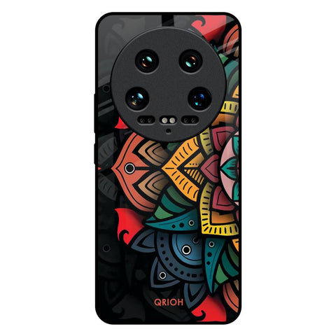 Retro Gorgeous Flower Glossy Case for Mi 14 Ultra 5G