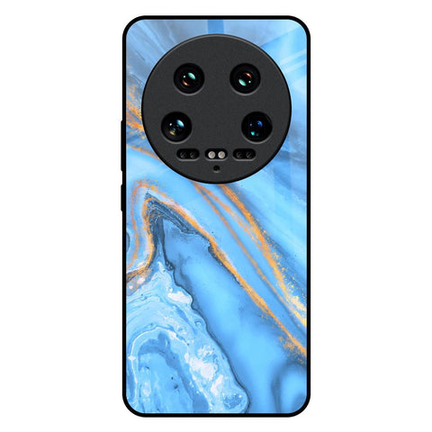 Vibrant Blue Marble Glossy Case for Mi 14 Ultra 5G