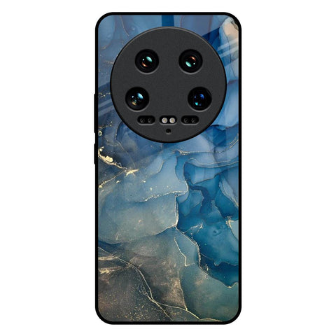 Blue Cool Marble Glossy Case for Mi 14 Ultra 5G