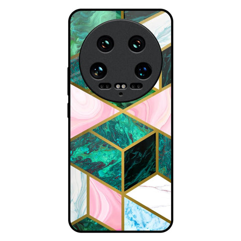 Seamless Green Marble Glossy Case for Mi 14 Ultra 5G