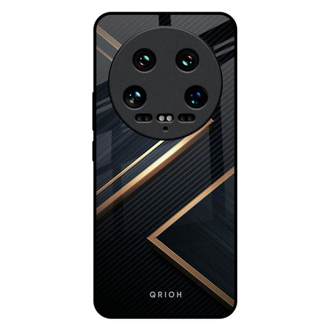 Sleek Golden & Navy Glossy Case for Mi 14 Ultra 5G