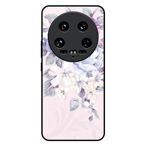 Elegant Floral Glossy Case for Mi 14 Ultra 5G