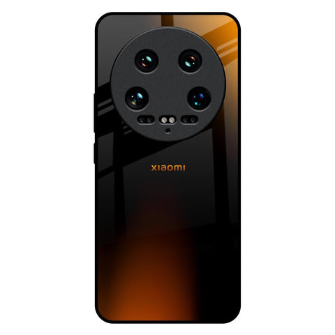 Orange Black Fusion Glossy Case for Mi 14 Ultra 5G