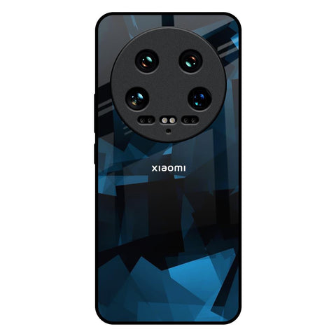 Polygonal Blue Box Glossy Case For Mi 14 Ultra 5G