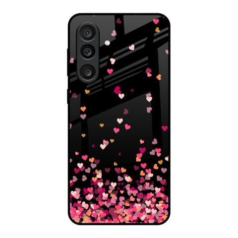 Heart Rain Fall Glossy Case For Samsung Galaxy F56 5G