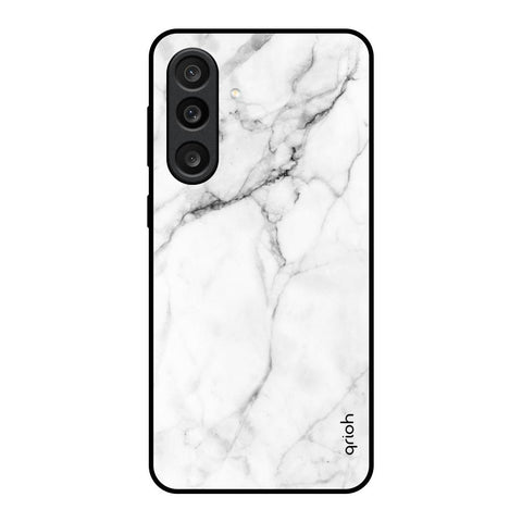 Modern White Marble Glossy Case for Samsung Galaxy F56 5G