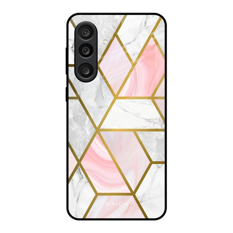 Geometrical Marble Glossy Case for Samsung Galaxy F56 5G