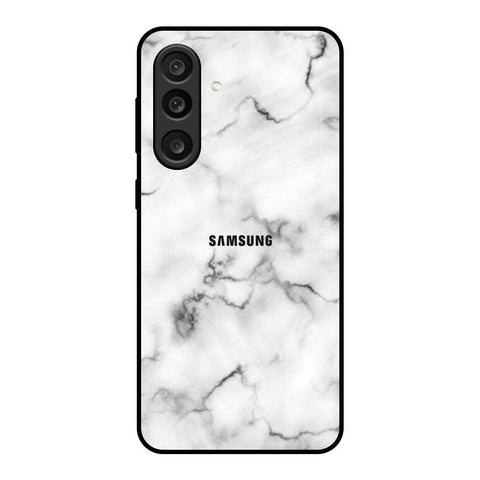 Satin White Marble Glossy Case for Samsung Galaxy F56 5G