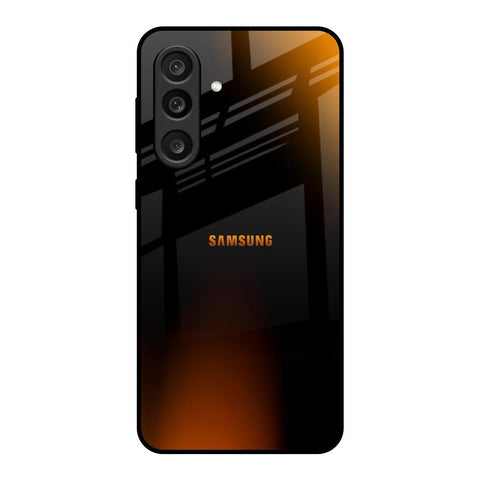Orange Black Fusion Glossy Case for Samsung Galaxy F56 5G