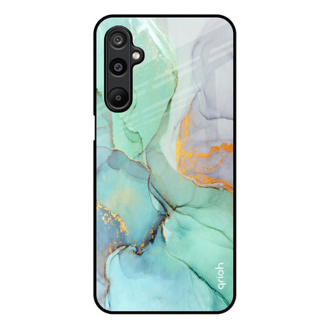 Green Marble Glossy Case for Samsung Galaxy F16 5G