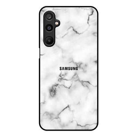 Satin White Marble Glossy Case for Samsung Galaxy F16 5G