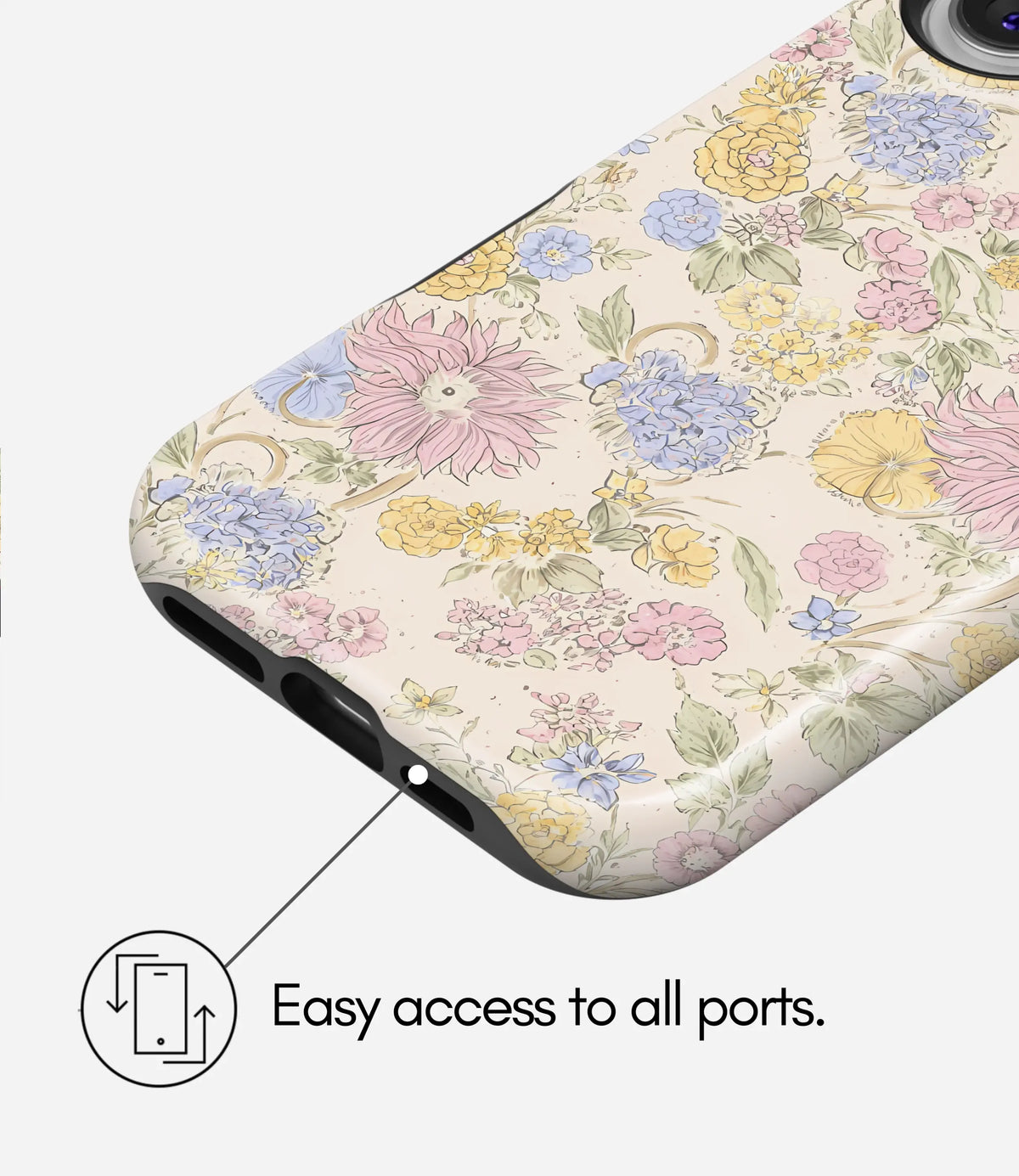 Pastel Wildflower Premium Tough Shining Phone Case (Double Layer) Available For All iPhone Models