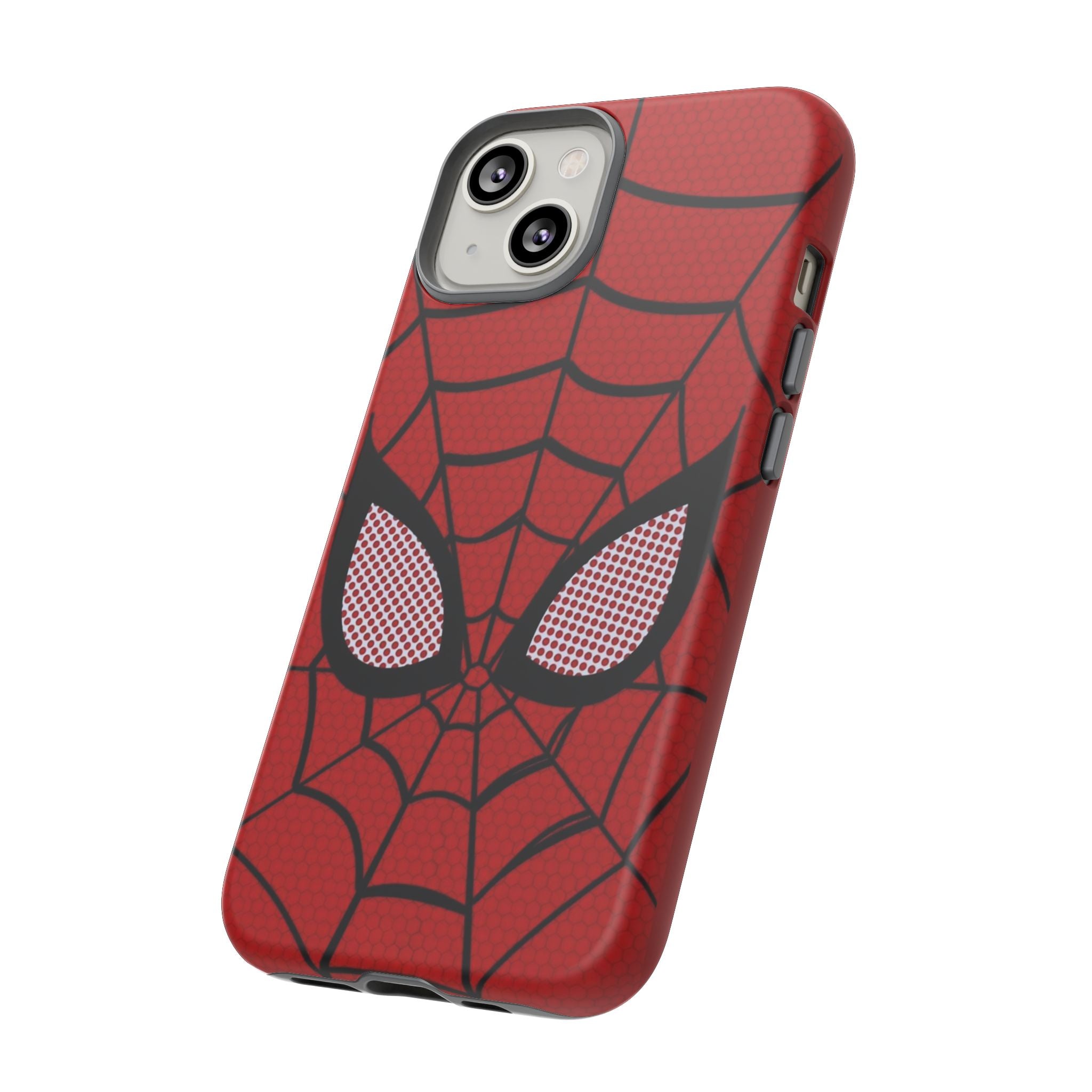 Scarlet Grid Mask Premium Tough Shining Phone Case (Double Layer) Available For All iPhone Models