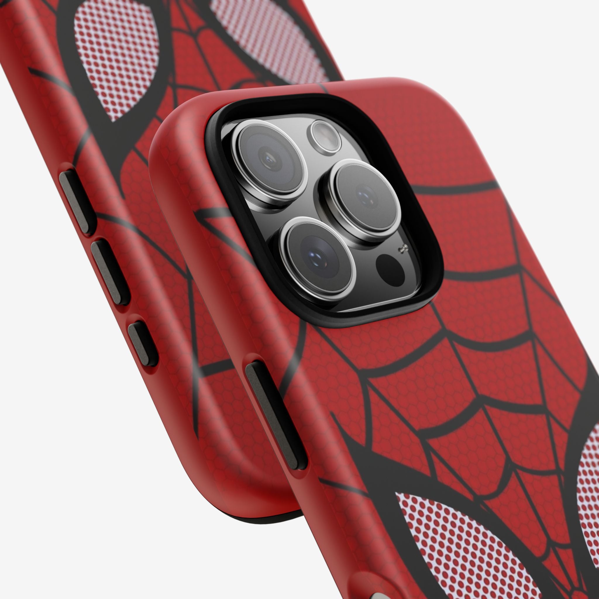 Scarlet Grid Mask Premium Tough Shining Phone Case (Double Layer) Available For All iPhone Models