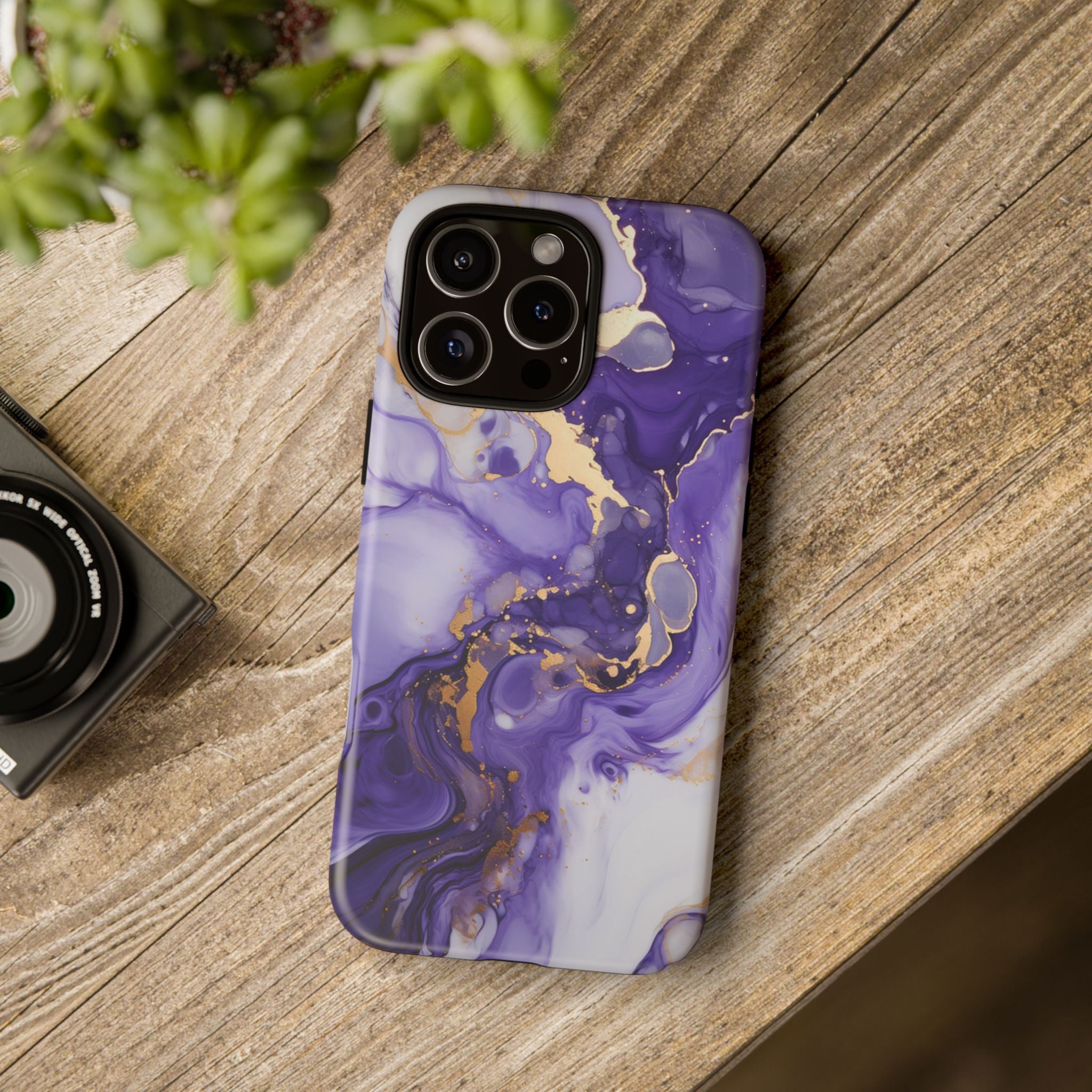 Violet Flow Premium Tough Shining Phone Case (Double Layer) Available For All iPhone Models
