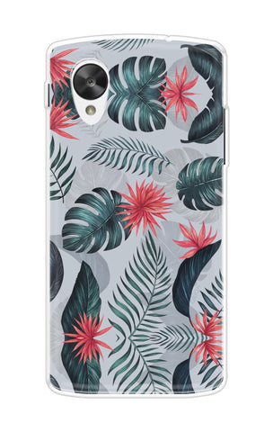 Retro Floral Leaf Soft Cover for Nexus 5