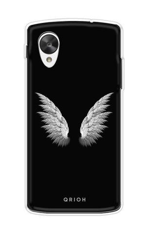 White Angel Wings Soft Cover for Nexus 5