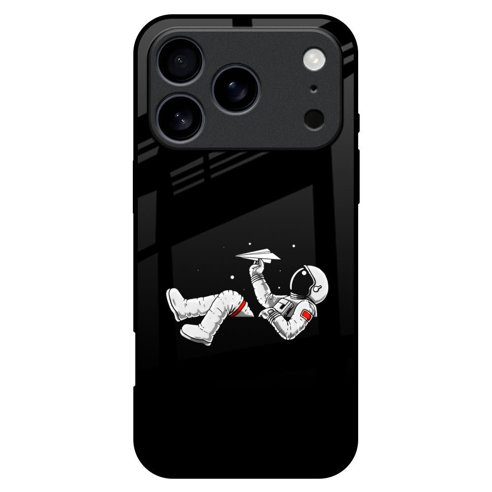 Space Traveller Glass Case for iPhone 17 Pro Max