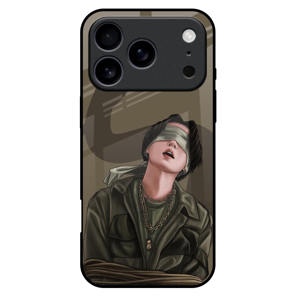 Blind Fold Glass Case for iPhone 17 Pro Max