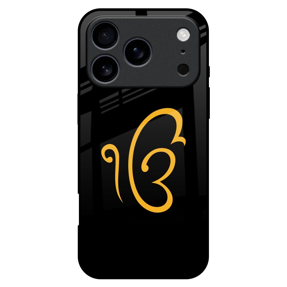 Luxury Fashion Initial Glass Case for iPhone 17 Pro Max