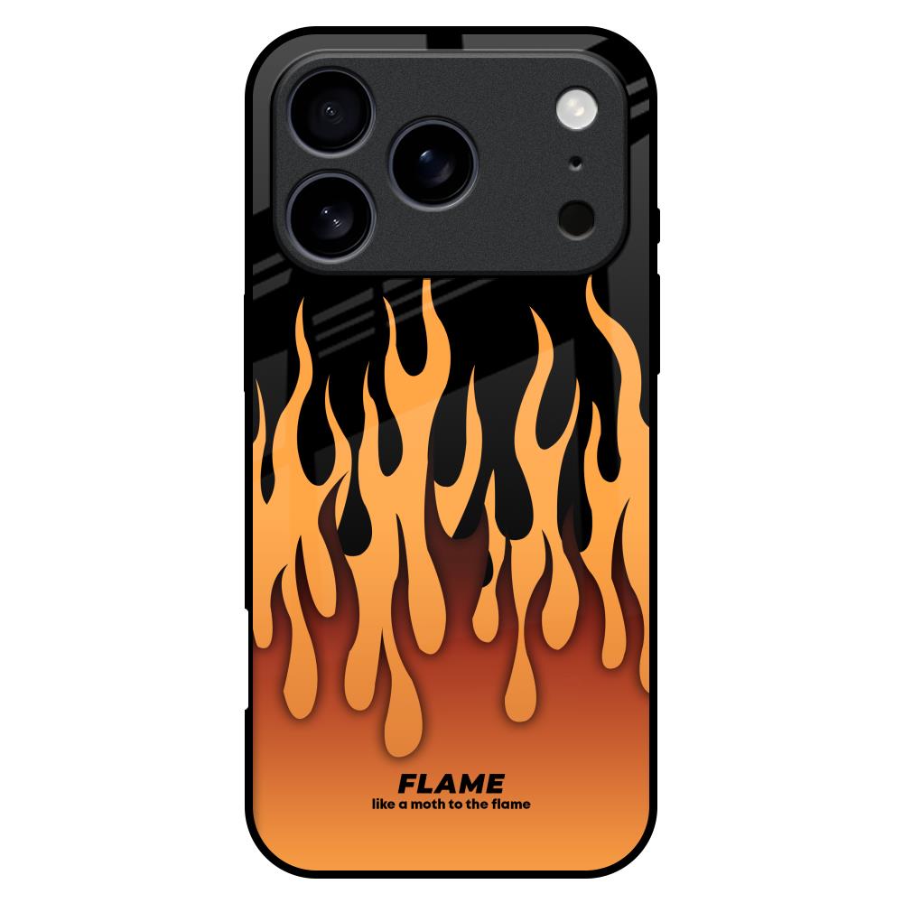 Fire Flame Glass Case for iPhone 17 Pro Max