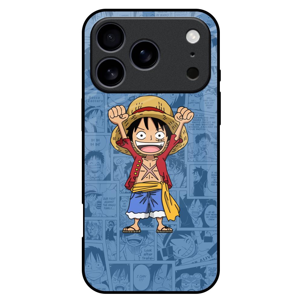 Chubby Anime Glass Case for iPhone 17 Pro Max