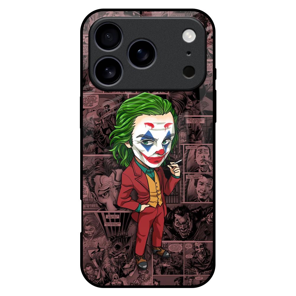 Joker Cartoon Glass Case for iPhone 17 Pro Max