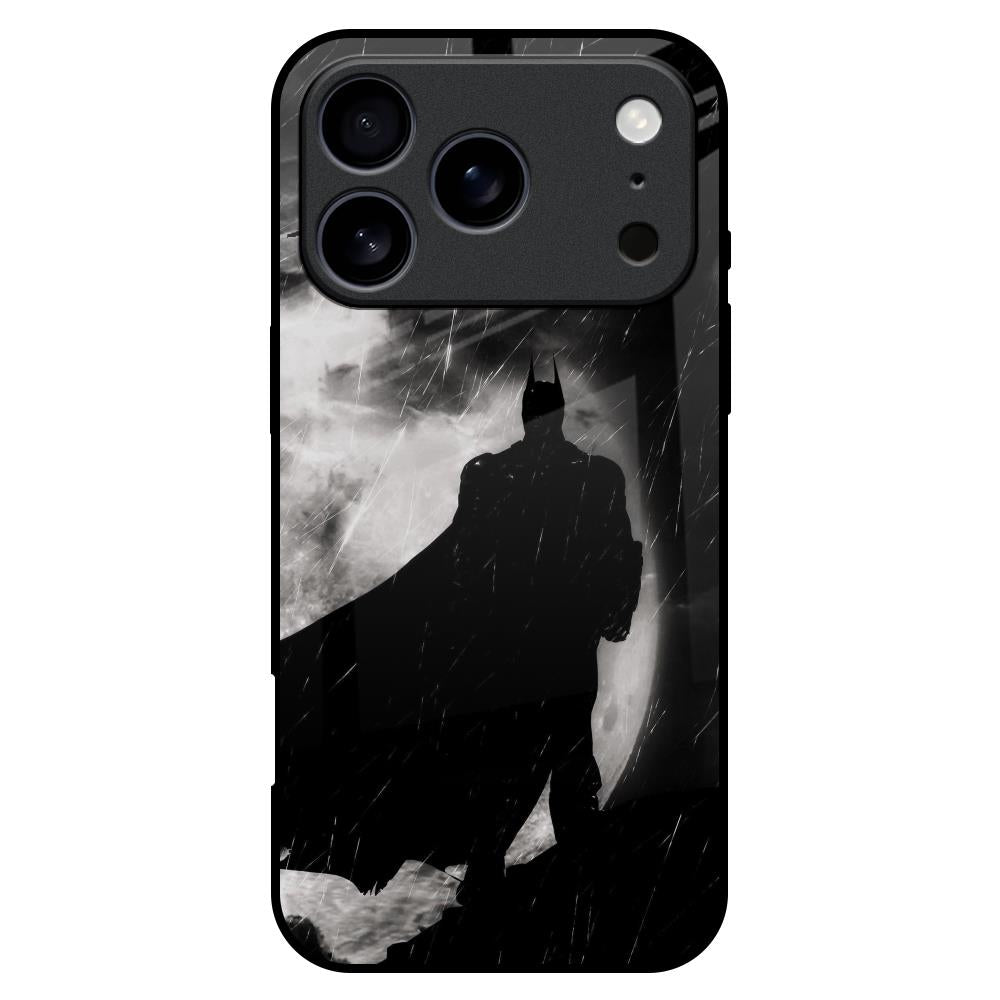 Dark Warrior Hero Glass Case for iPhone 17 Pro Max