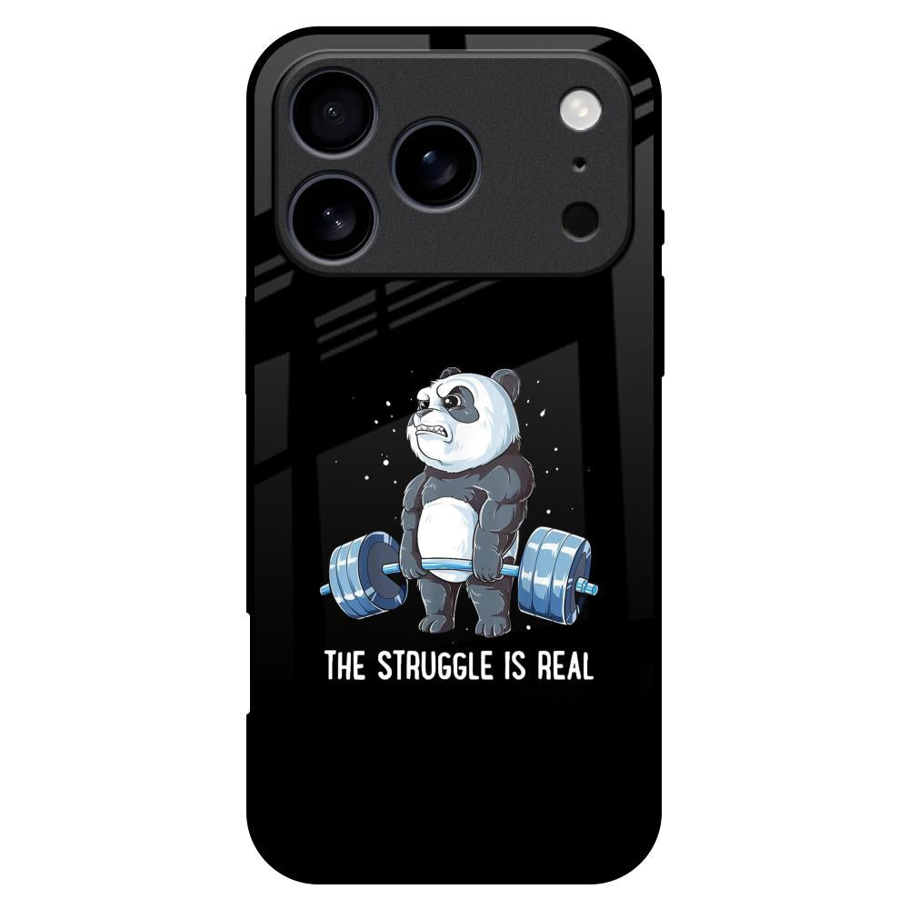 Real Struggle Glass Case for iPhone 17 Pro Max