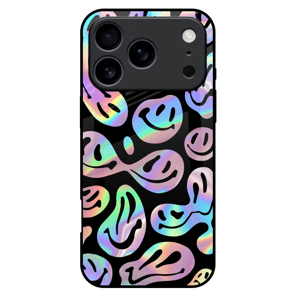 Acid Smile Glass Case for iPhone 17 Pro Max