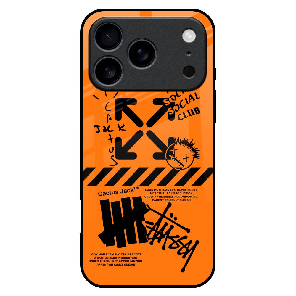 Anti Social Club Glass Case for iPhone 17 Pro Max