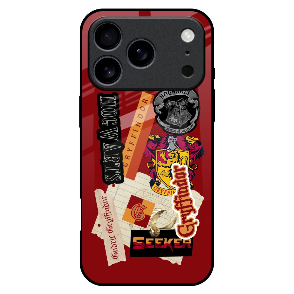 Gryffindor Glass Case for iPhone 17 Pro Max