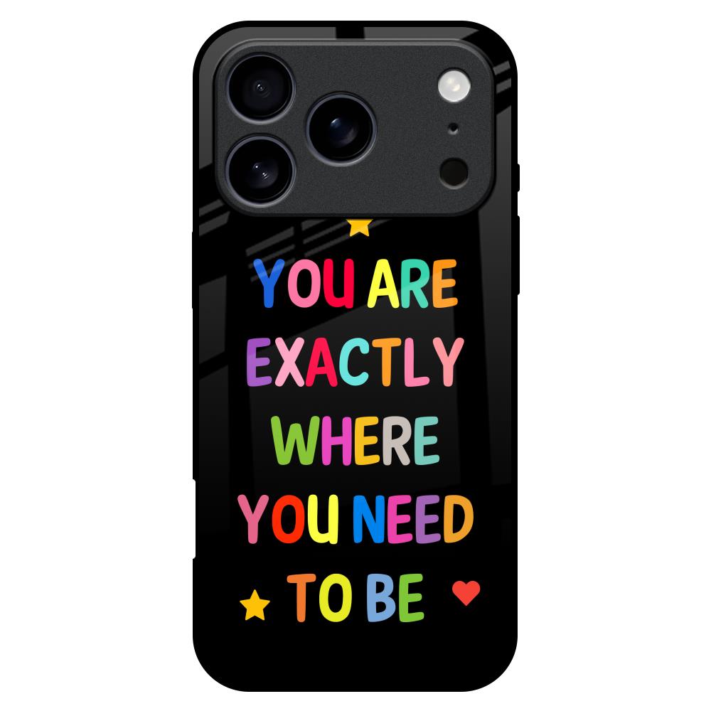 Magical Words Glass Case for iPhone 17 Pro Max