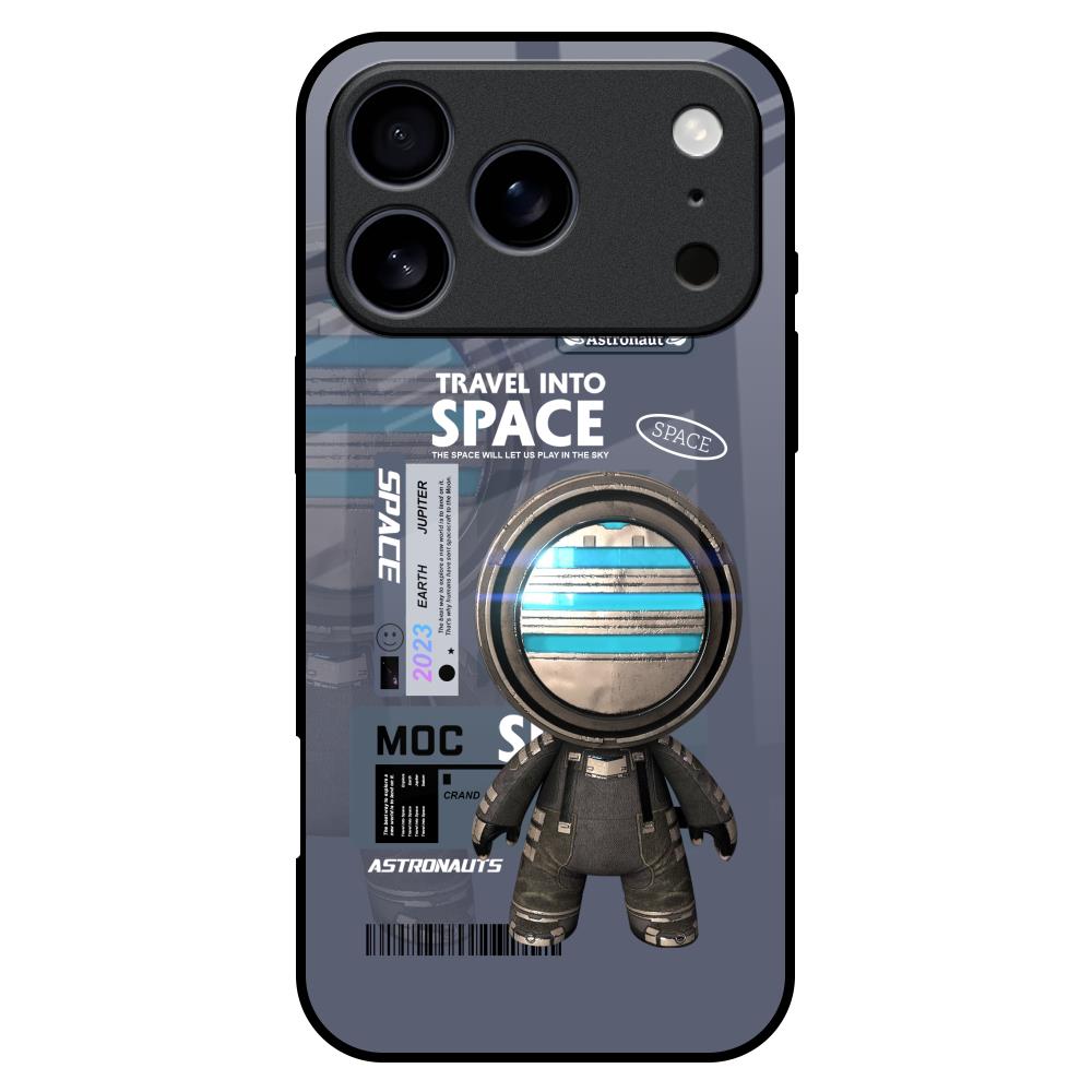 Space Travel Glass Case for iPhone 17 Pro Max