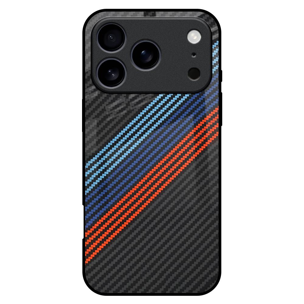 Carbon Inspired Glass Case for iPhone 17 Pro Max