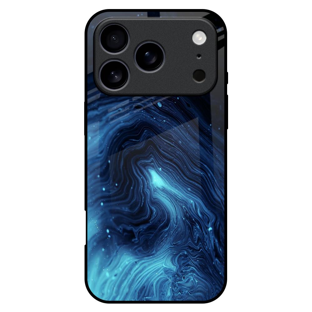Dazzling Ocean Gradient Glass Case For iPhone 17 Pro Max