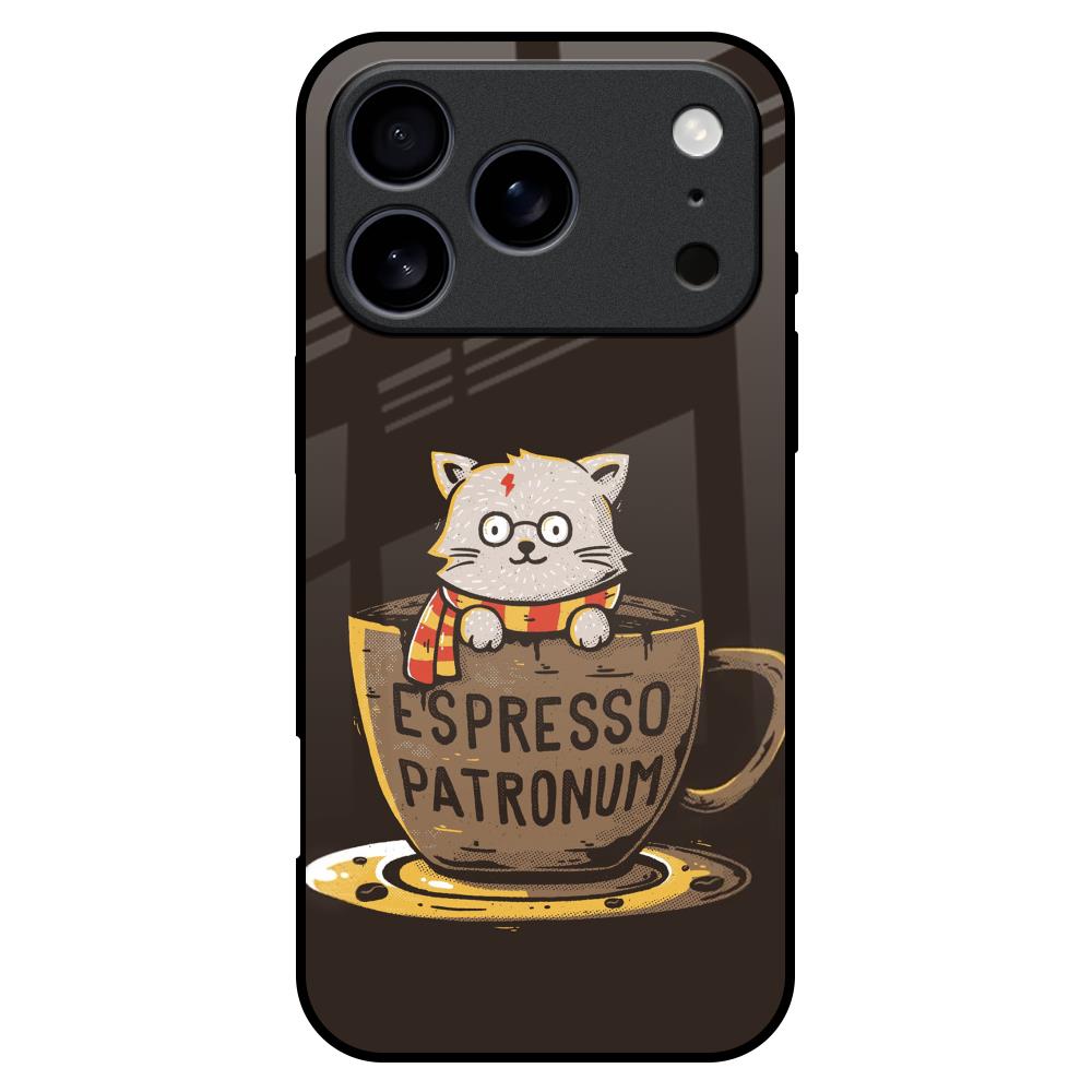 Tea With Kitty Glass Case For iPhone 17 Pro Max