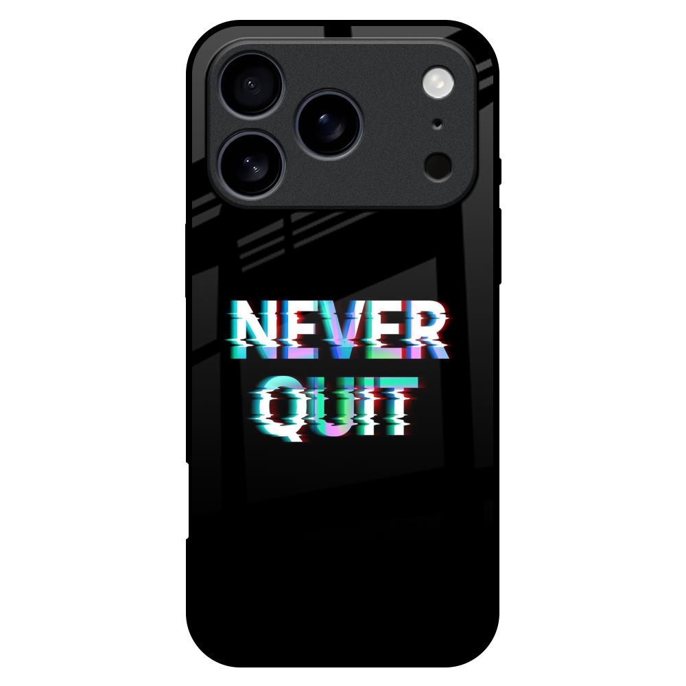 Never Quit Glass Case For iPhone 17 Pro Max