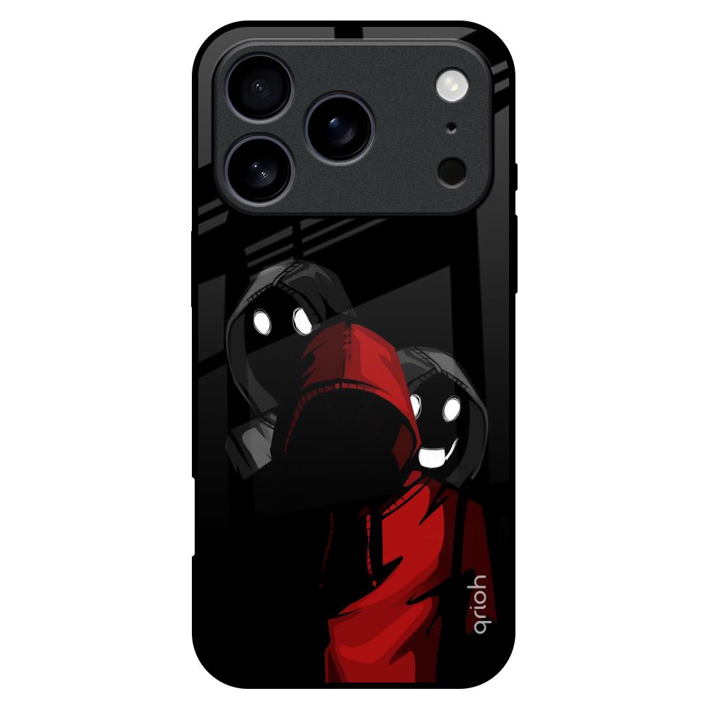 Shadow Character Glass Case for iPhone 17 Pro Max