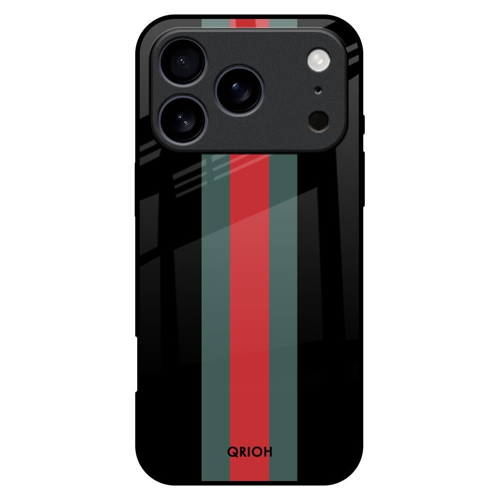 Vertical Stripes Glass Case for iPhone 17 Pro Max