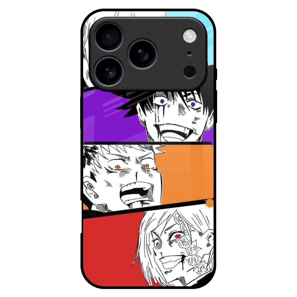 Anime Sketch Glass Case for iPhone 17 Pro Max