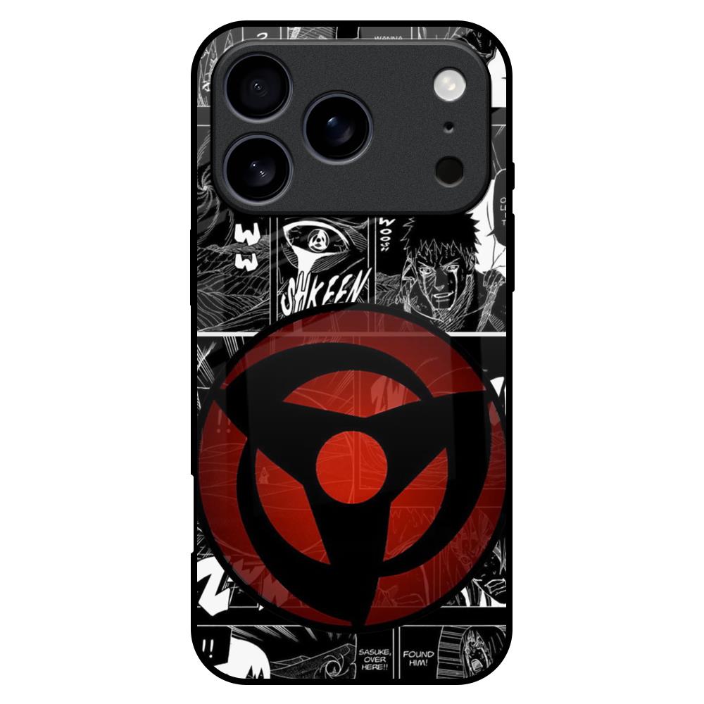 Sharingan Glass Case for iPhone 17 Pro Max