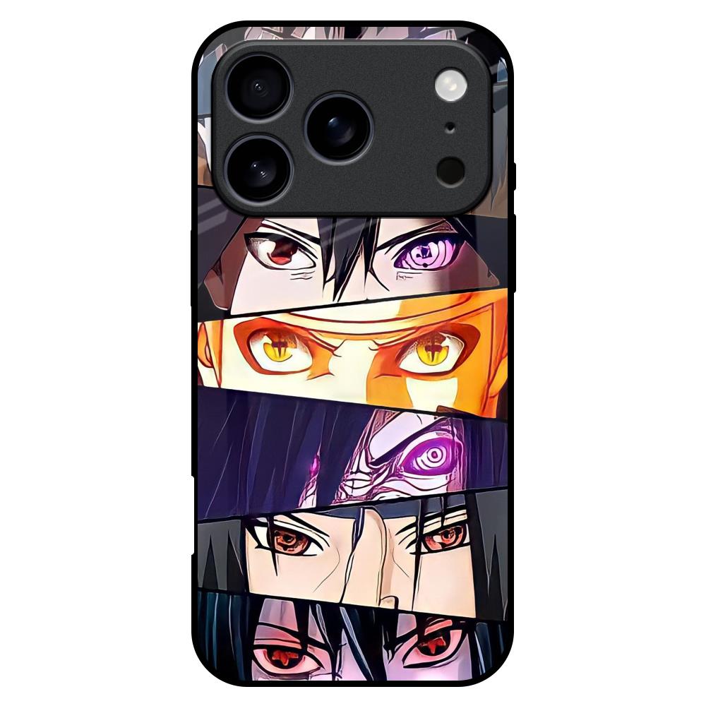 Anime Eyes Glass Case for iPhone 17 Pro Max