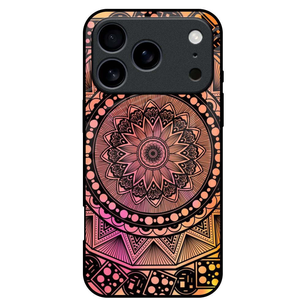 Floral Mandala Glass Case for iPhone 17 Pro Max