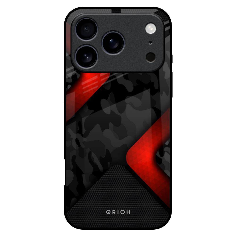 Modern Camo Abstract Glass Case for iPhone 17 Pro Max