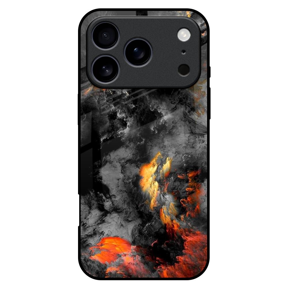 Lava Explode Glass Case for iPhone 17 Pro Max