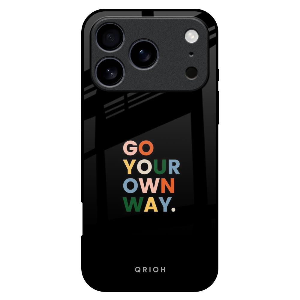 Go Your Own Way Glass Case for iPhone 17 Pro Max