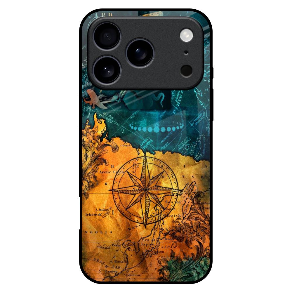 Architecture Map Glass Case for iPhone 17 Pro Max